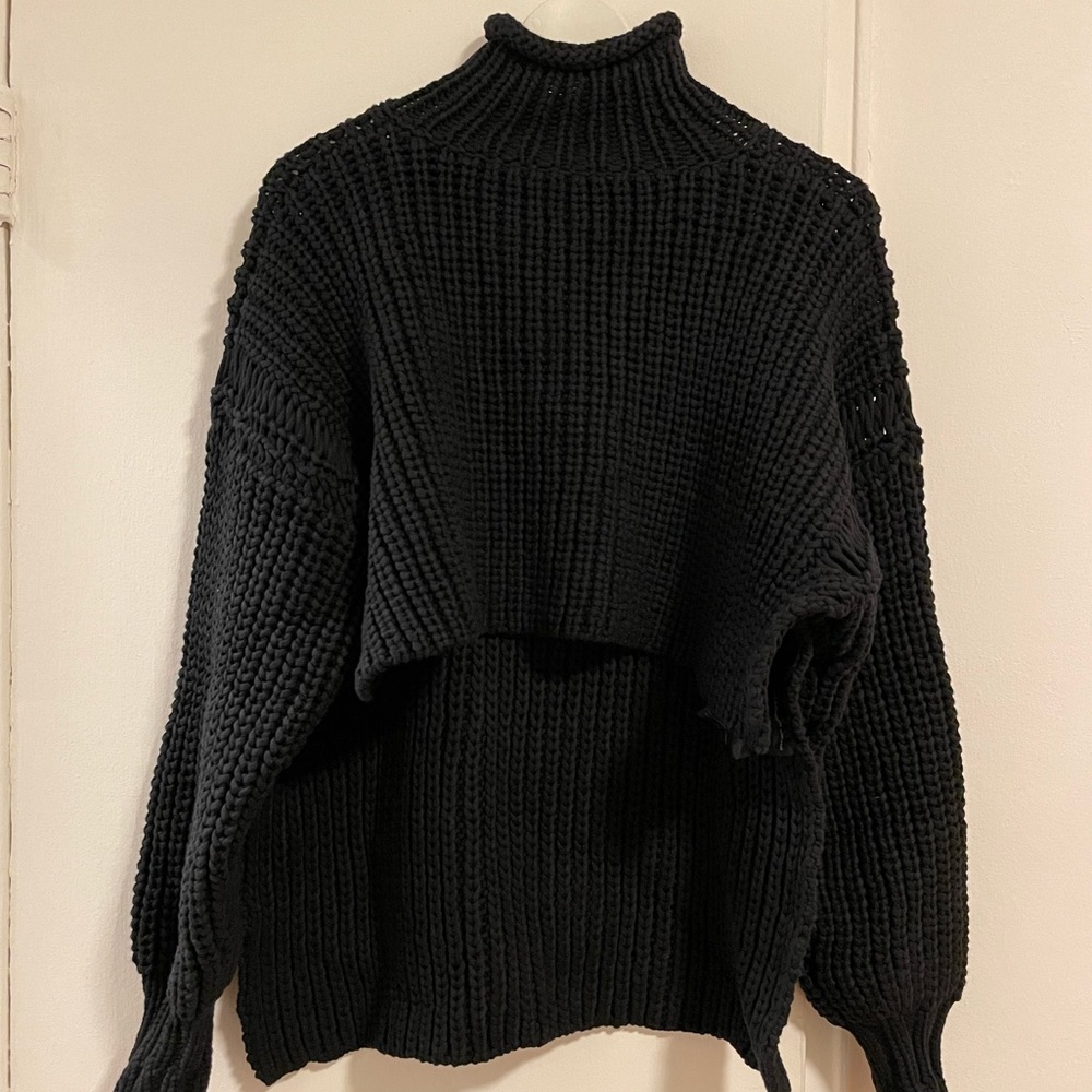 Alexander Wang Black Knit Sweater